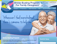Tablet Screenshot of caregiverstressbusters.org